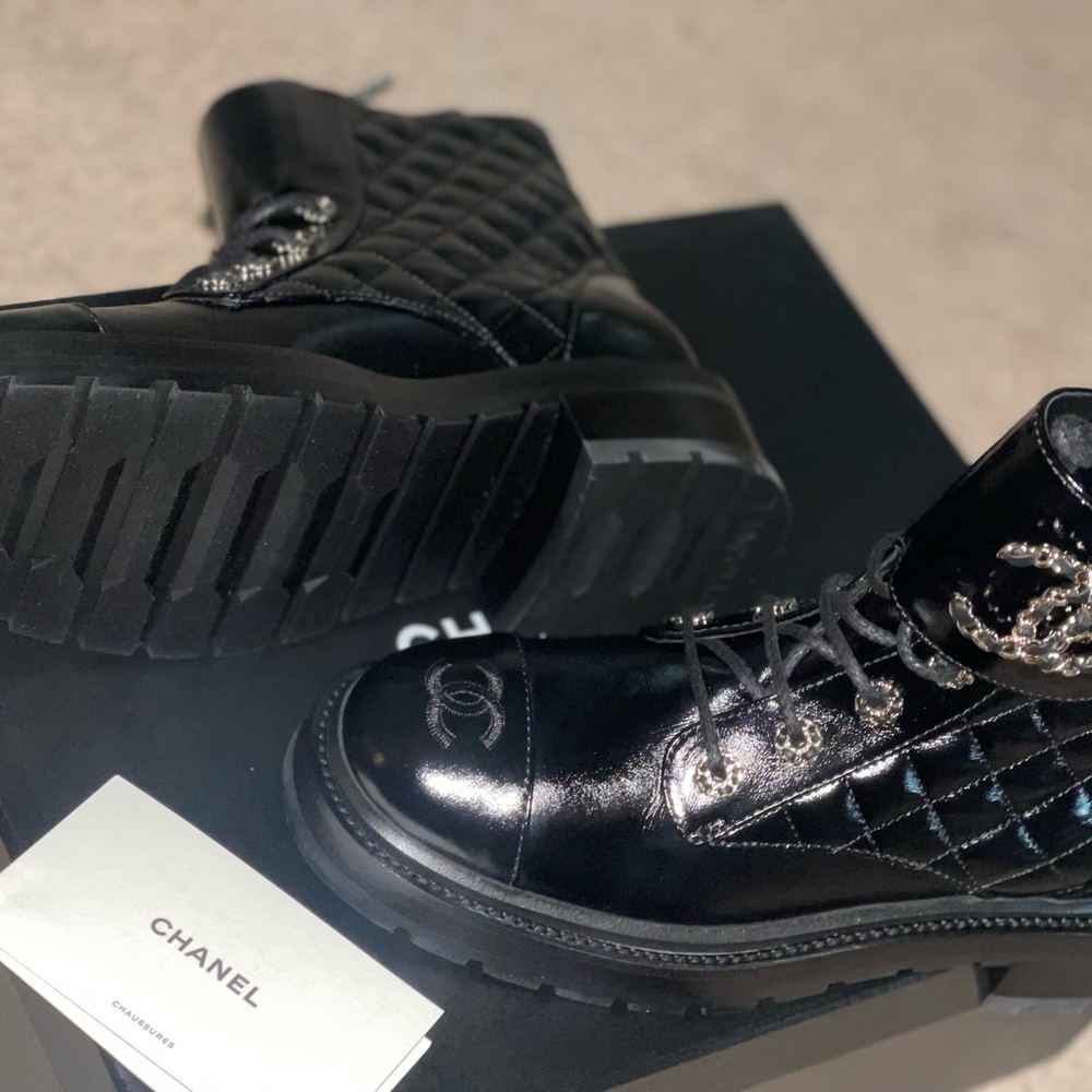 Chanel ankle booties